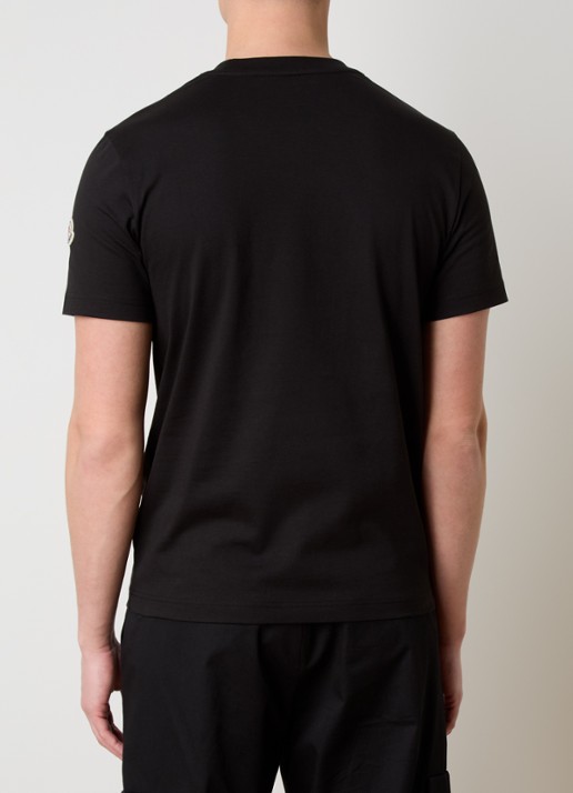 Moncler T-shirt met borstzak en logo - achterkant 5 zwart