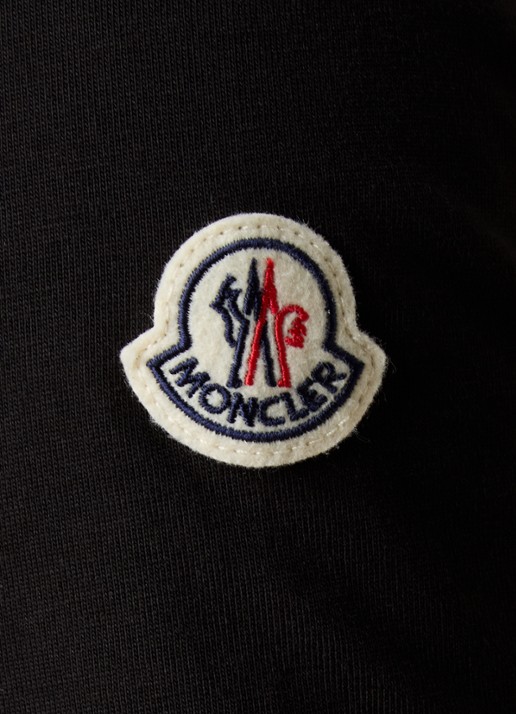 Moncler T-shirt met borstzak en logo - detail 2 zwart