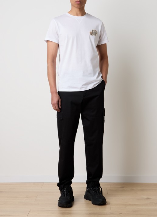 Moncler T-shirt met logo - voorkant 2 wit
