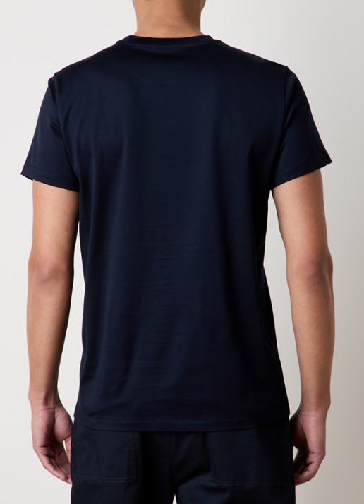 Moncler T-shirt met logo - achterkant 3 donkerblauw