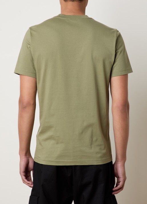 Moncler T-shirt met logo - achterkant 3 mosgroen