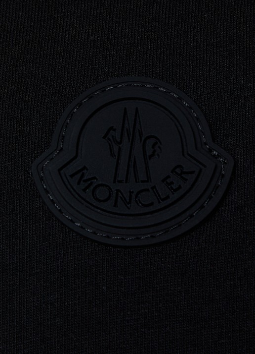 Moncler T-shirt met logo - detail 5 zwart
