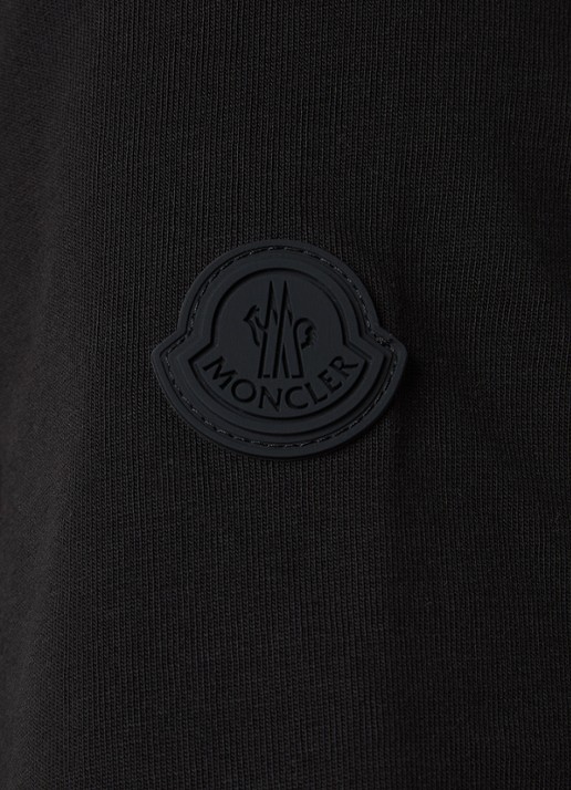 Moncler T-shirt met logo - detail 4 zwart