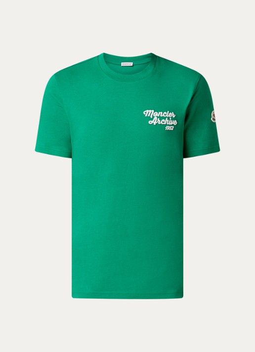 Moncler T-shirt met logoborduring
