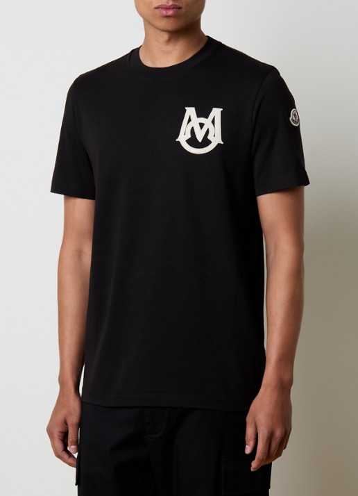 Moncler T-shirt met logoborduring