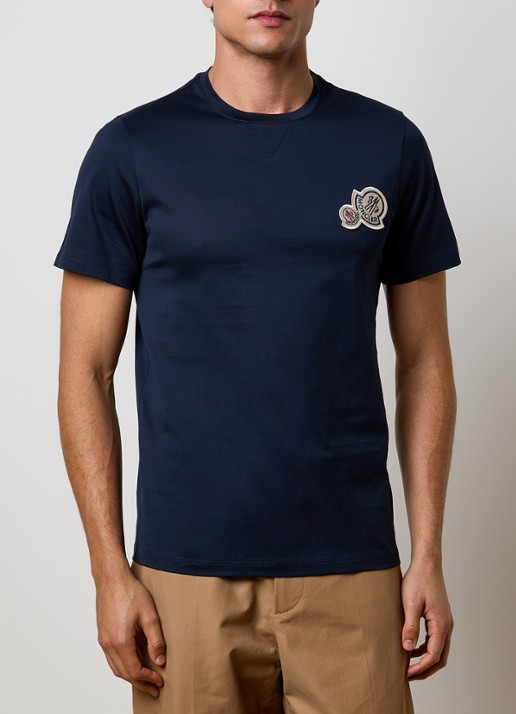 Moncler T-shirt met logoborduring