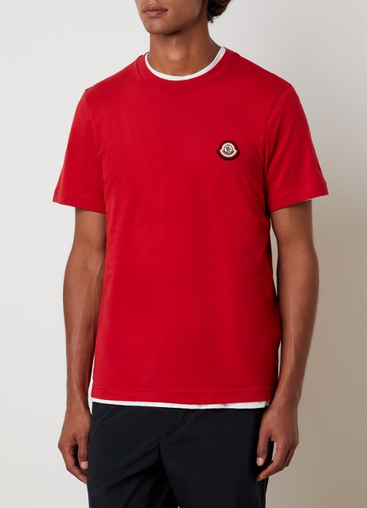 Moncler T-shirt met logoborduring