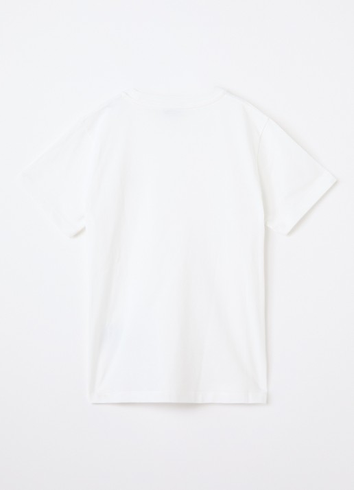 Moncler T-shirt met logoborduring - voorkant 2 lichtroze