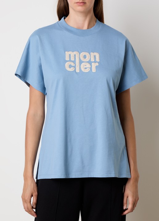 Moncler T-shirt met logoborduring
