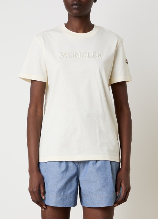 Moncler T-shirt met logoborduring
