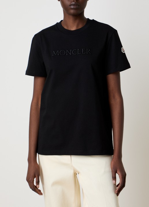 Moncler T-shirt met logoborduring