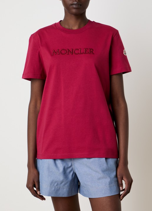 Moncler T-shirt met logoborduring