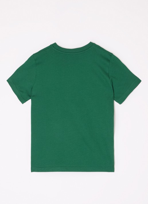 Moncler T-shirt met logoprint - voorkant 2 groen