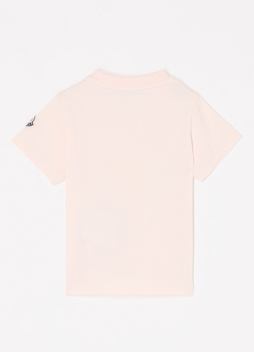 Moncler T-shirt met print - voorkant 2 lichtroze