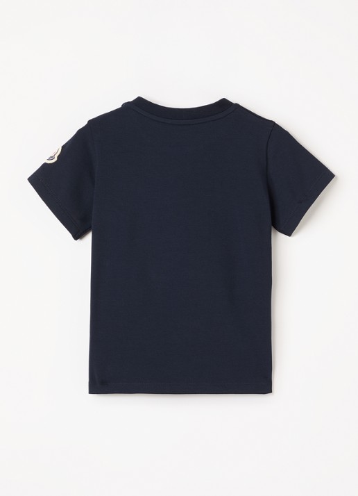 Moncler T-shirt met print - voorkant 2 donkerblauw