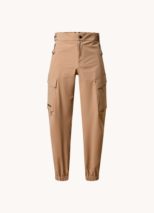 Moncler Tapered fit cargobroek met ritszakken - voorkant 4 camel