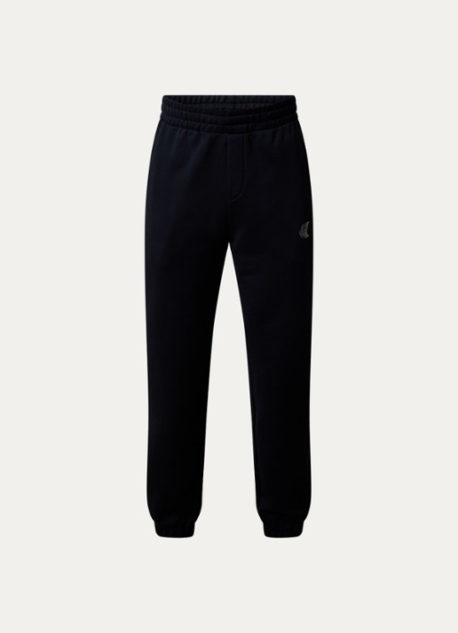 Moncler Tapered fit joggingbroek met logo - voorkant 5 donkerblauw