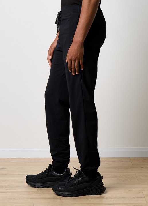 Moncler Tapered fit joggingbroek met ritszakken - detail 2 zwart