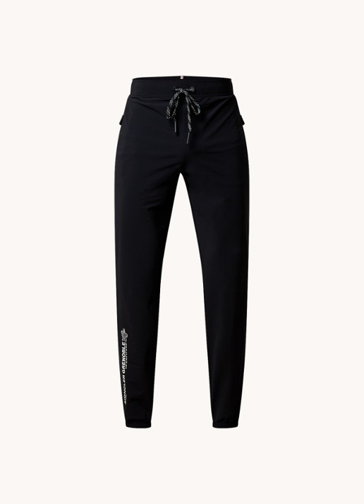 Moncler Tapered fit joggingbroek met ritszakken - voorkant 5 zwart