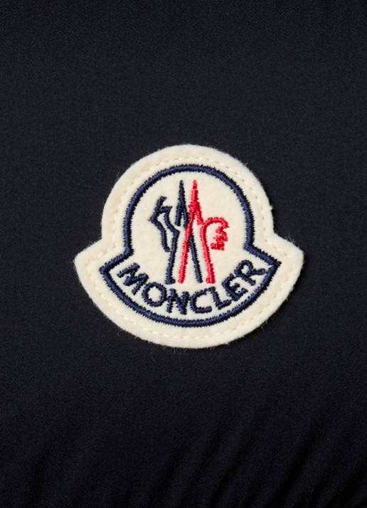 Moncler Tibb gewatteerde bodywarmer met donsvulling en logo - detail 3 zwart