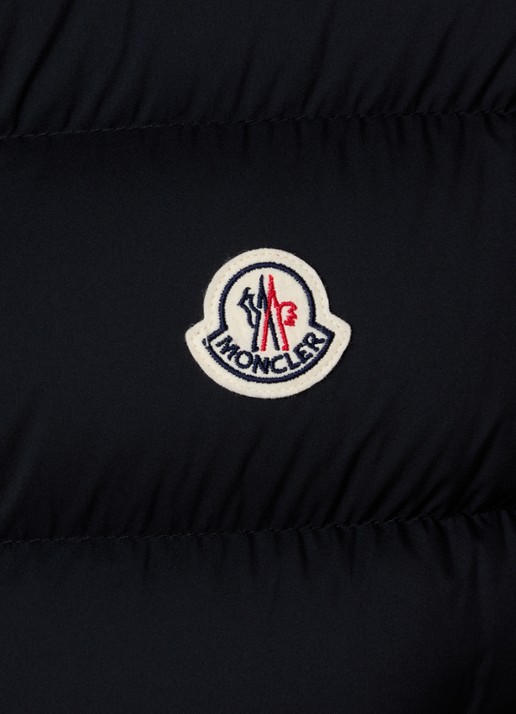 Moncler Tibb gewatteerde bodywarmer met donsvulling en logo - detail 3 zwart