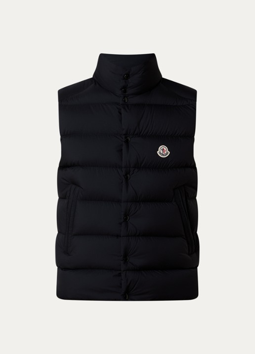 Moncler Tibb gewatteerde bodywarmer met donsvulling en logo