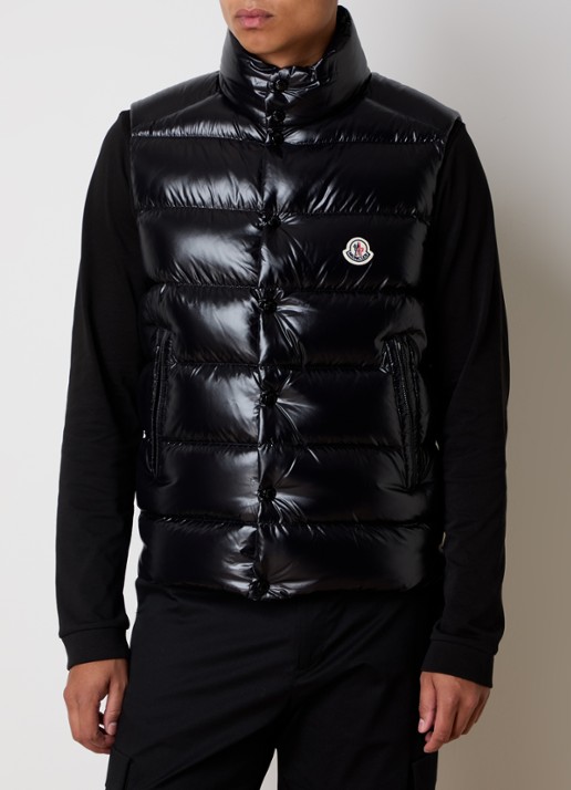 Moncler Tibb gewatteerde bodywarmer met logo