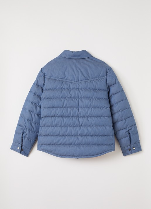 Moncler Tiriol jack met borstzakken - achterkant lichtblauw