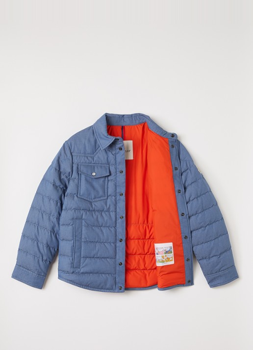 Moncler Tiriol jack met borstzakken - voorkant 3 lichtblauw