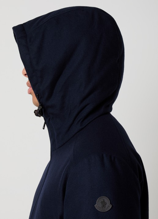 Moncler Torrani bomberjack met capuchon - detail 5 donkerblauw