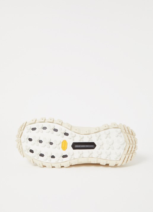 Moncler Trailgrip Amoeba sneaker van leer met mesh details - detail 5 beige