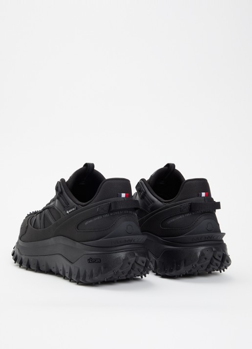 Moncler Trailgrip Gore-Tex sneaker met leren details - achterkant zwart