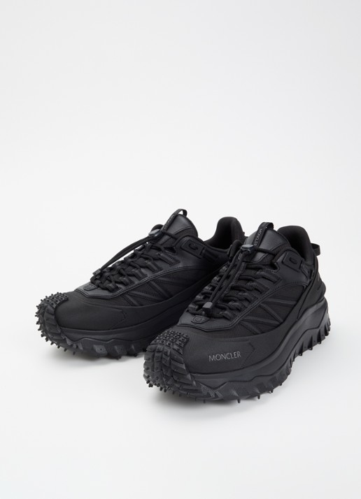Moncler Trailgrip Gore-Tex sneaker met leren details - detail 4 zwart