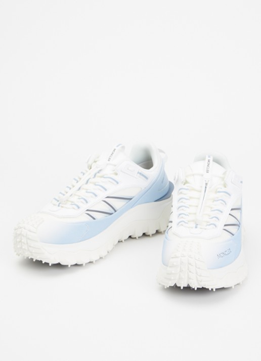 Moncler Trailgrip Gore-Tex sneaker met leren details - detail 2 lichtblauw