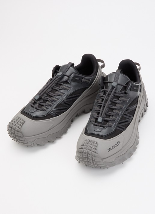 Moncler Trailgrip Gore-Tex sneaker met leren details - detail 2 donkergrijs