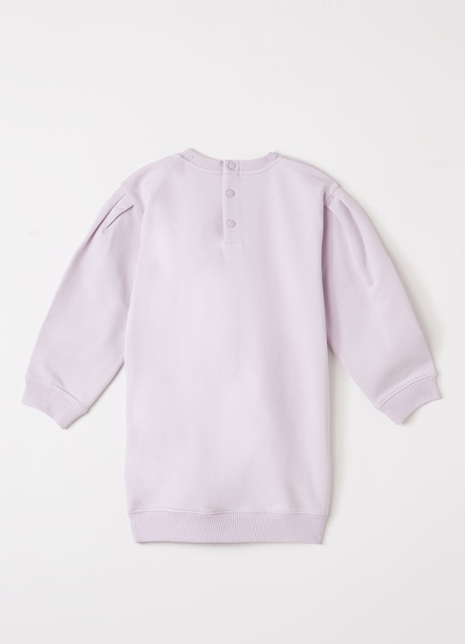 Moncler Trui-jurk met logo - voorkant 2 lila