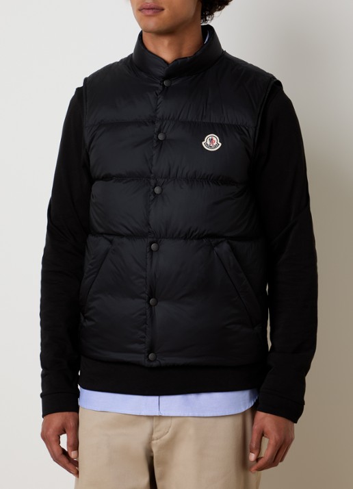 Moncler Tuquerouye gewatteerde bodywarmer met donsvulling en logo