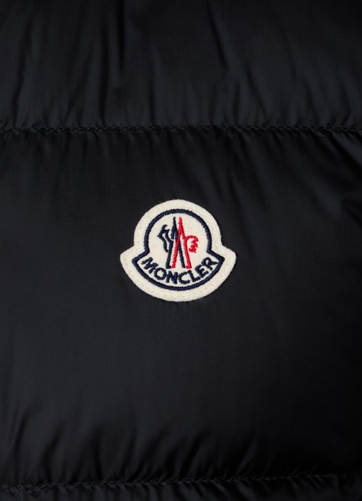 Moncler Tuquerouye gewatteerde bodywarmer met donsvulling en logo - detail 6 zwart