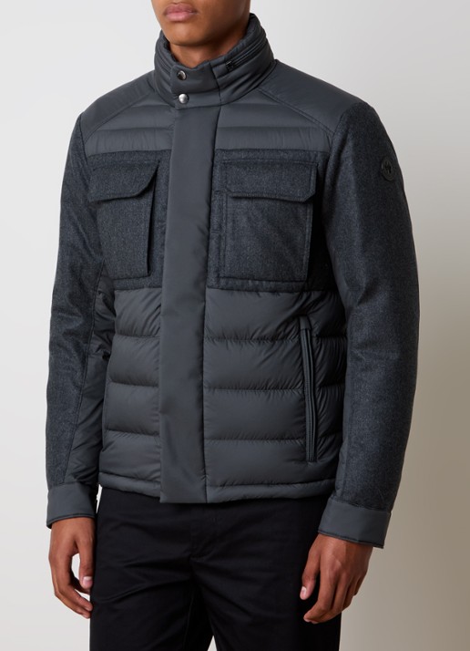 Moncler Vallanta gewatteerde jas met opbergbare capuchon