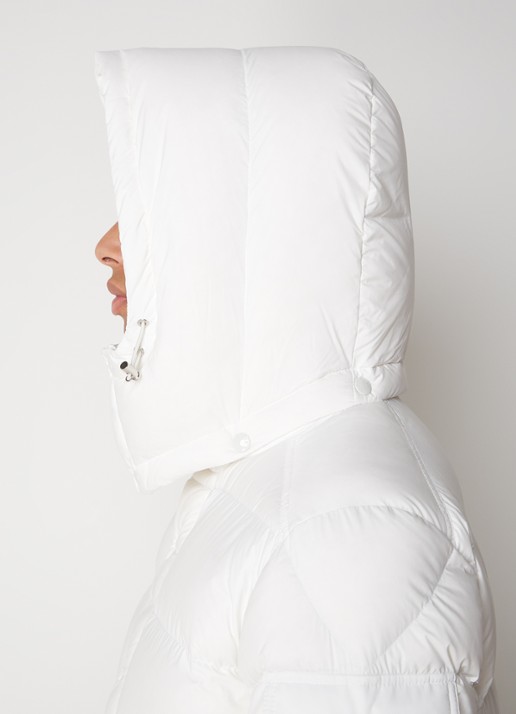 Moncler Vezere puffer jack met donsvulling en afneembare capuchon - detail 2 gebroken wit