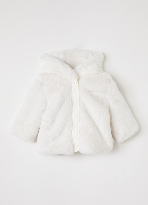 Moncler Viona gewatteerd jack van imitatiebont