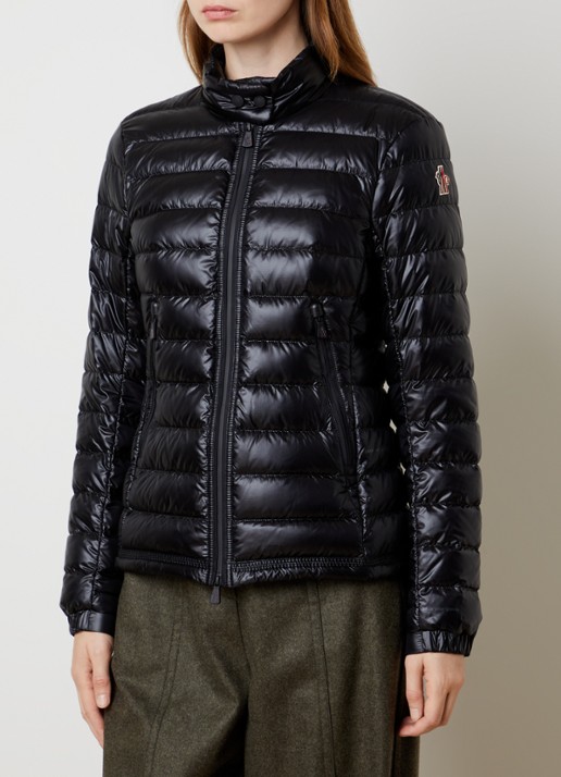 Moncler Walibi gewatteerd jack met logo en steekzakken