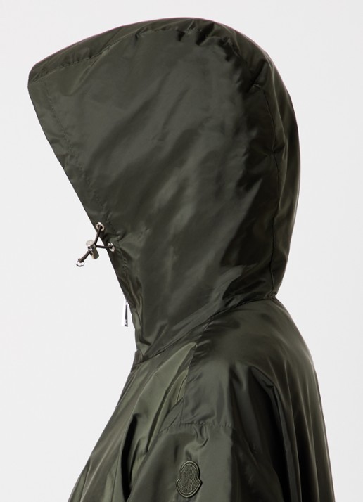 Moncler Wete windjack met capuchon en ritszakken - detail 6 bronsgroen