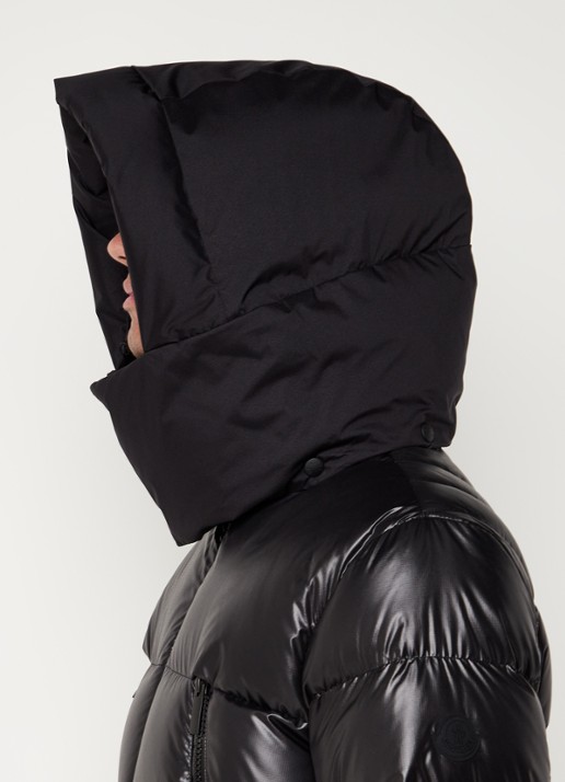 Moncler Zubair puffer jack met donsvulling en afneembare capuchon - detail 2 zwart