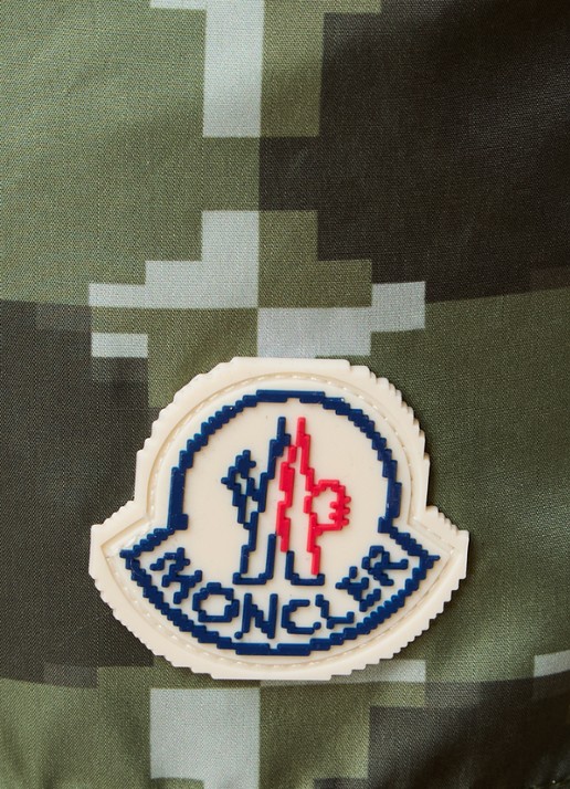 Moncler Zwemshorts met grafische print - detail 2 olijfgroen