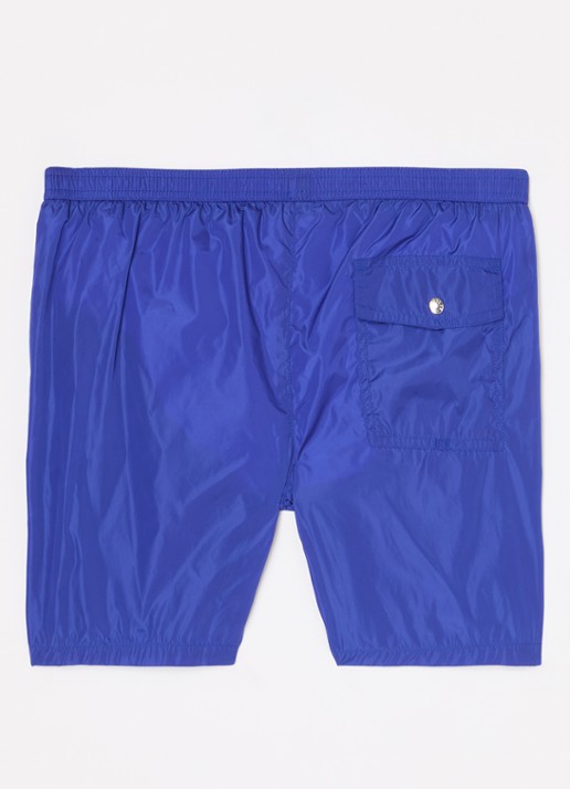 Moncler Zwemshorts met logo - voorkant 2 blauw