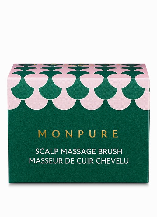 Monpure Scalp Massager - hoofdhuid massageborstel - voorkant 4 roze