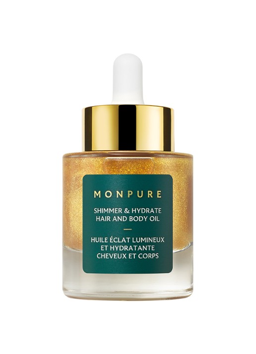 Monpure Shimmer & Hydrate hair and body oil - haar- en huidolie