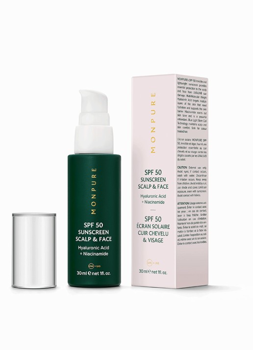Monpure SPF 50 Sunscreen Scalp And Face - zonnebrand voor het haar en gezicht