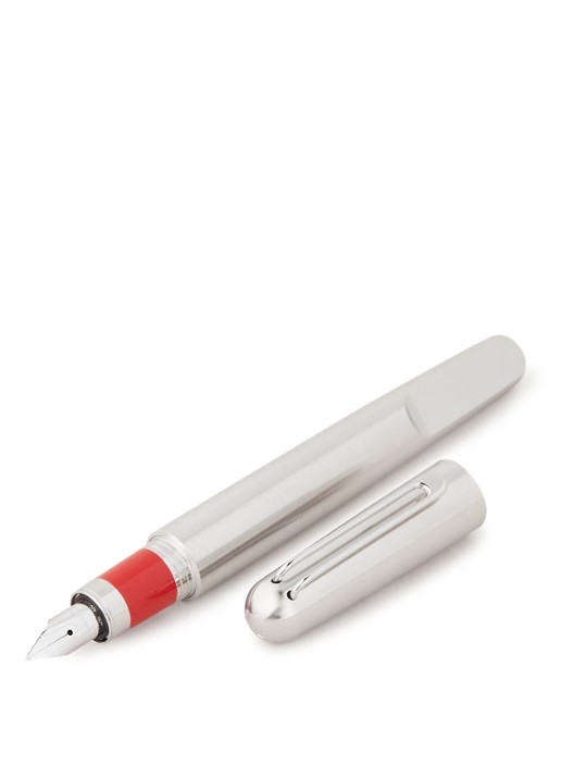 Montblanc M RED Signature vulpen - voorkant 2 zilver